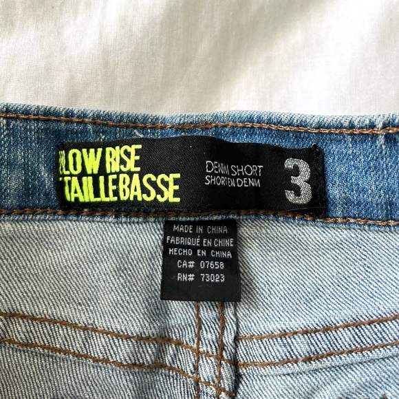 Low Rose Denim Shorts - Picture 4 of 4